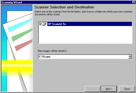 Scanner Selection